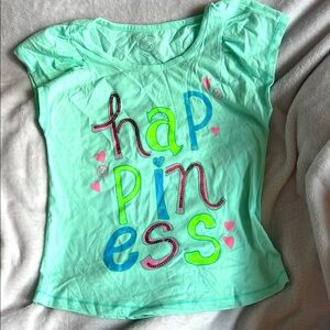SO Mint Green Happiness Kids Shirt
